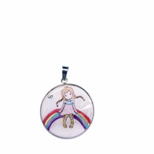 Niña arcoiris conecta con la alegria de tu niña interior y todos sus colores