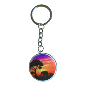 Atardecer con elefante,calma ,fuerza y equilibrio